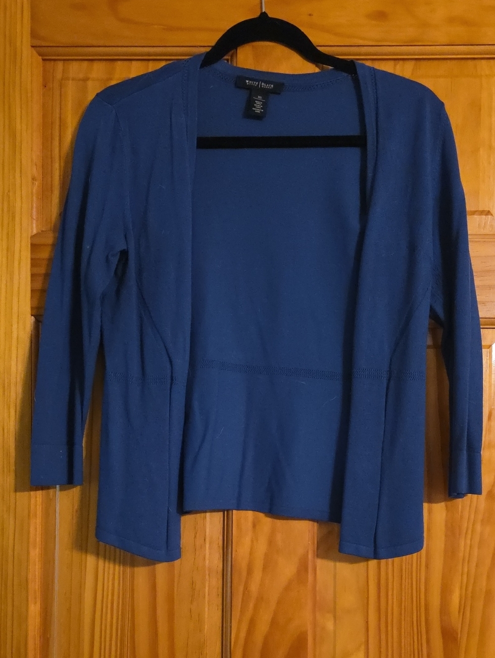 White house black market Open-Front Cardigan in Deep Blue